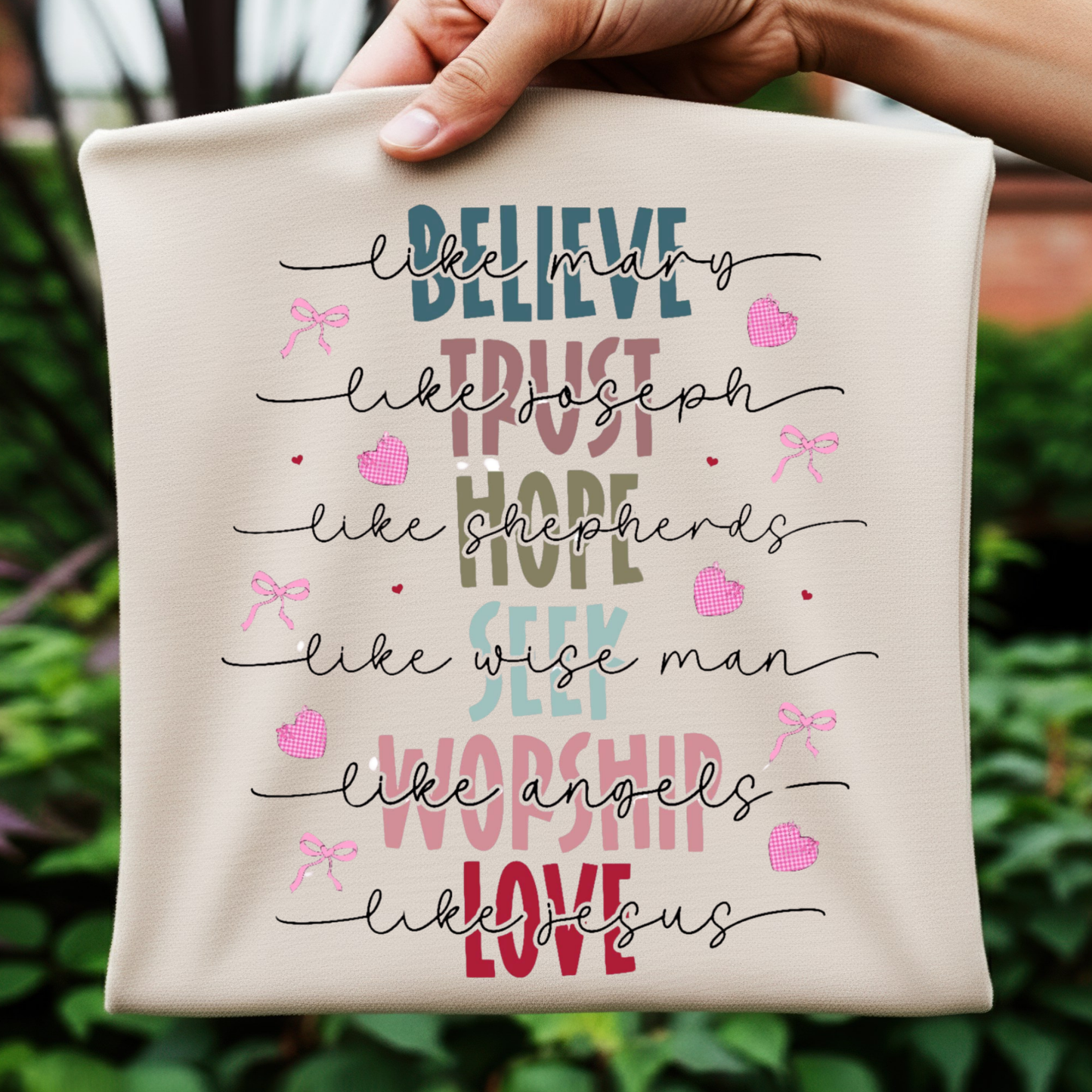 BELEIVE, TRUST, HOPE, SEEK,WORSHIP, LOVE - digital download only