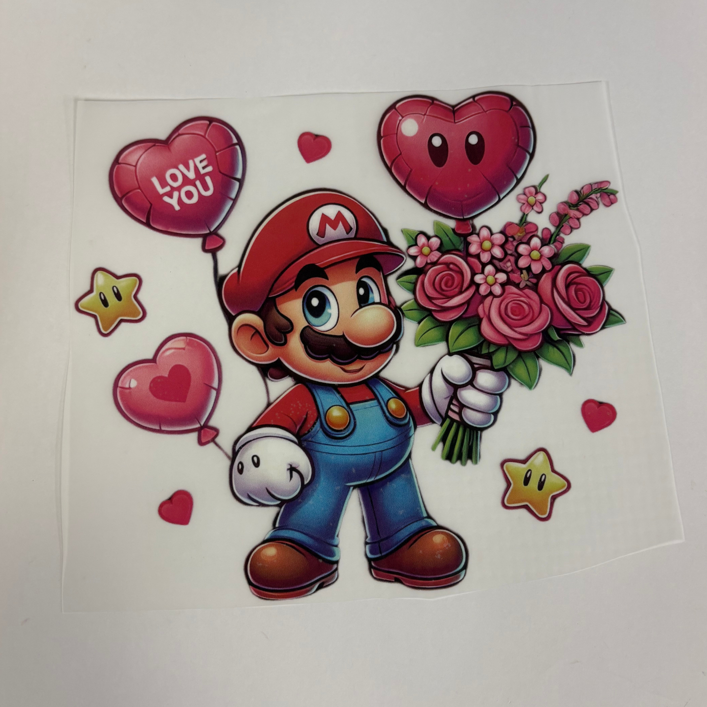 Mario Valentine's Day Kid DTF Transfer