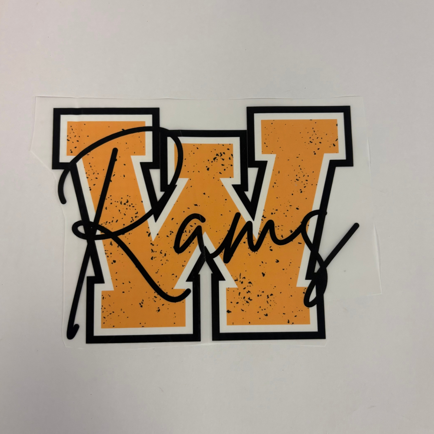 Black and Gold Adult DTF Transfer