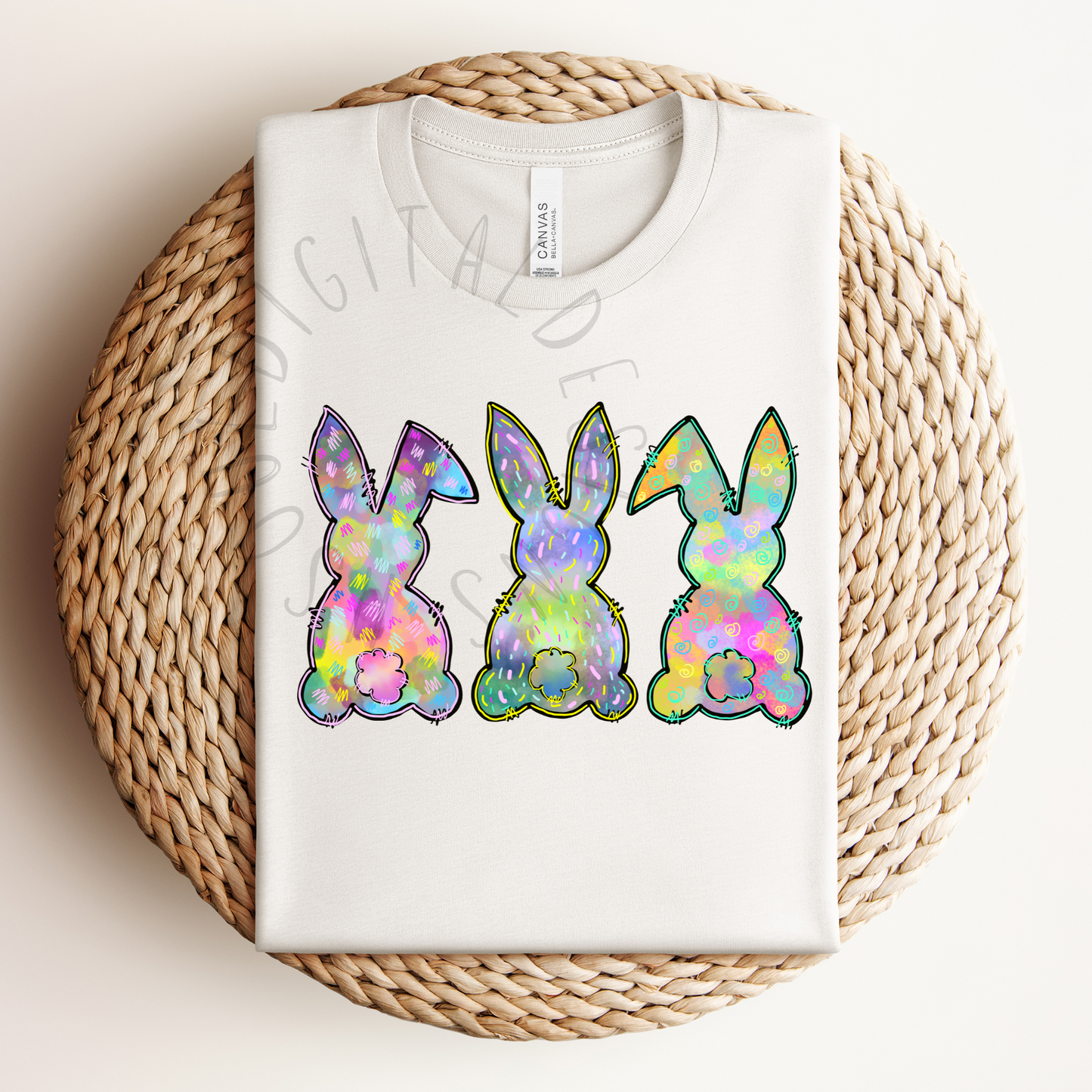 Easter Bunnies Tye Dye DIGITAL DOWNLOAD
