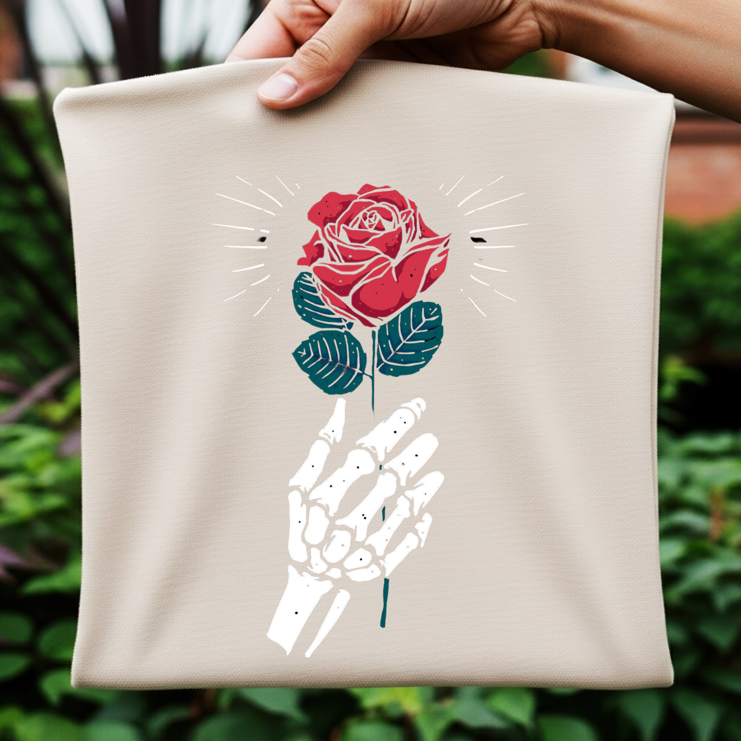 Hand Holding Rose - digital download only