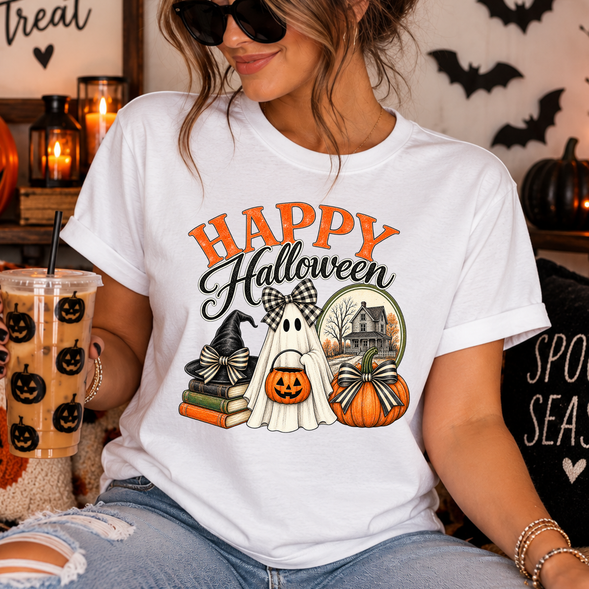 Happy Halloween Ghost - digital download