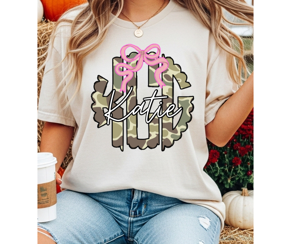 Camo Monogram Tee