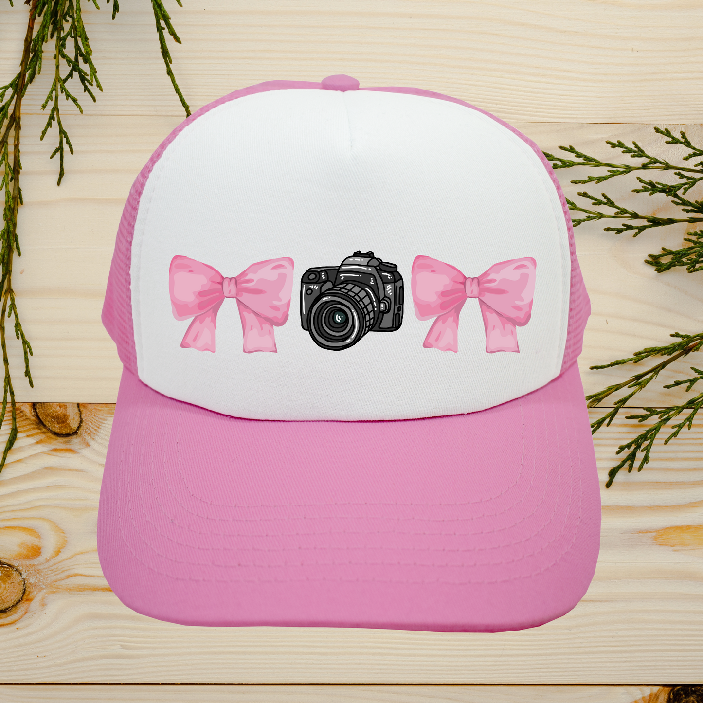 Camera and Bows Hat