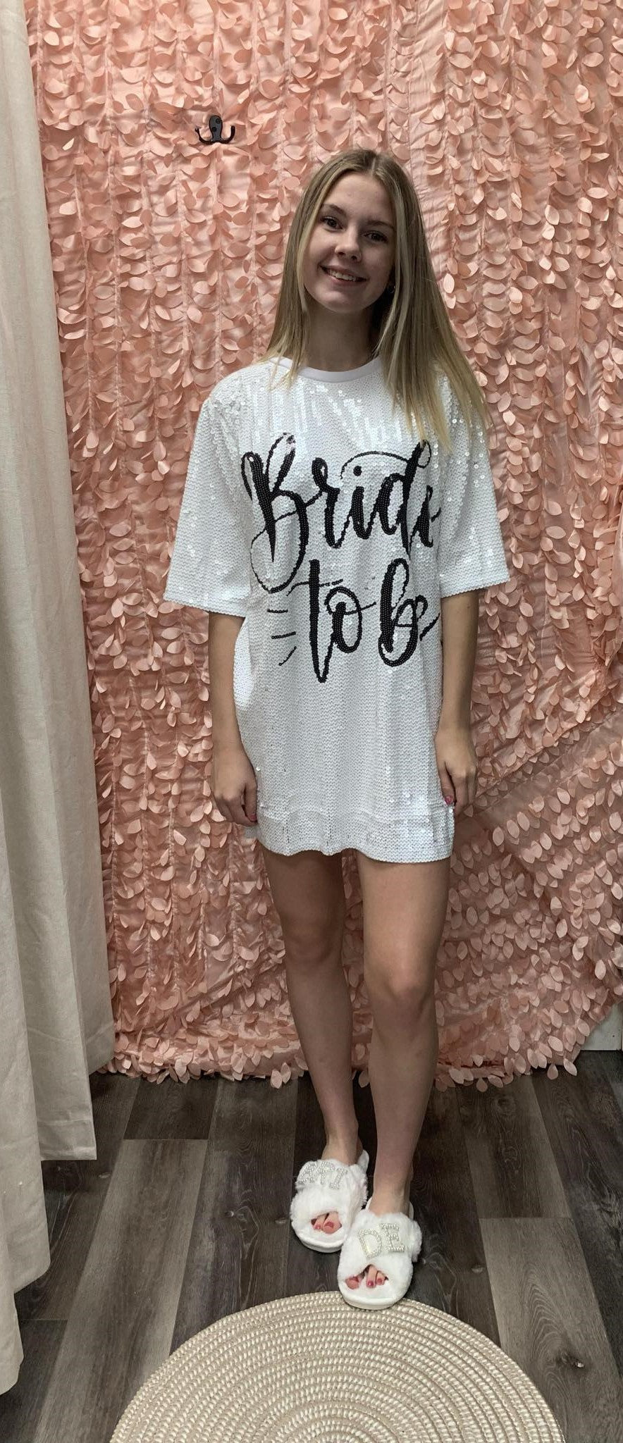 Bride to Be Sequin Dress-One Size