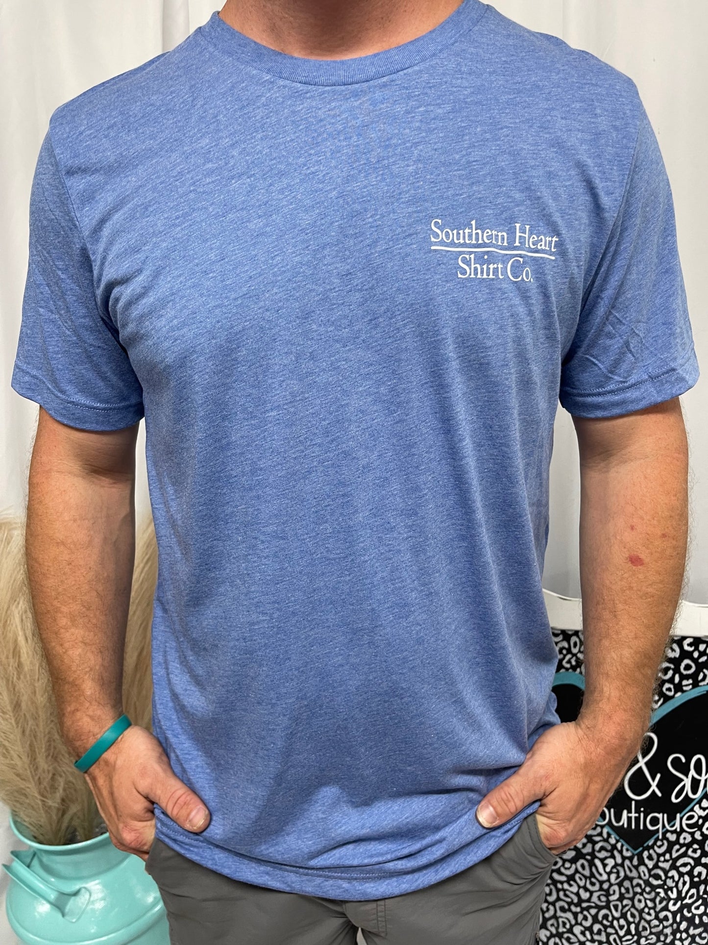 Southern Heart Circle Logo with Dog Tee