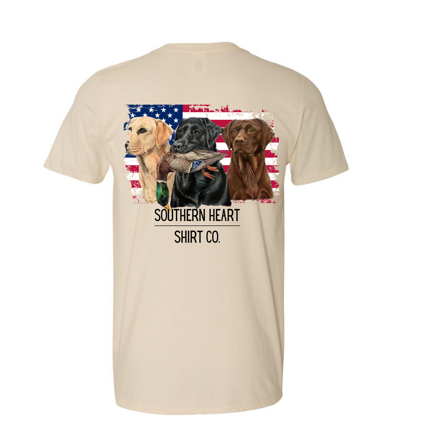 USA Flag Labs- Southern Heart Shirt Co- Made to order