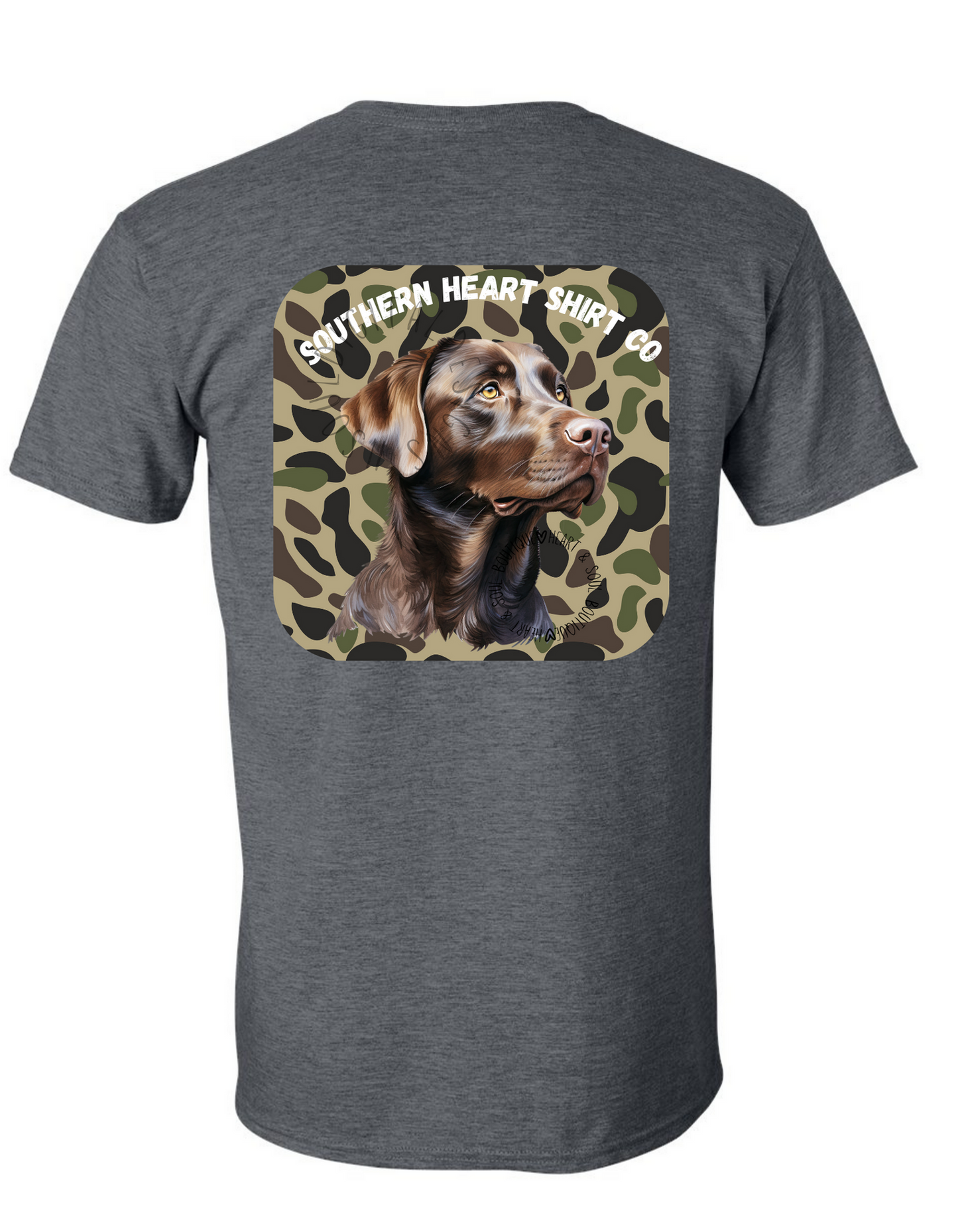 Grey Camo Lab- Southern Heart Shirt Co- Made to order