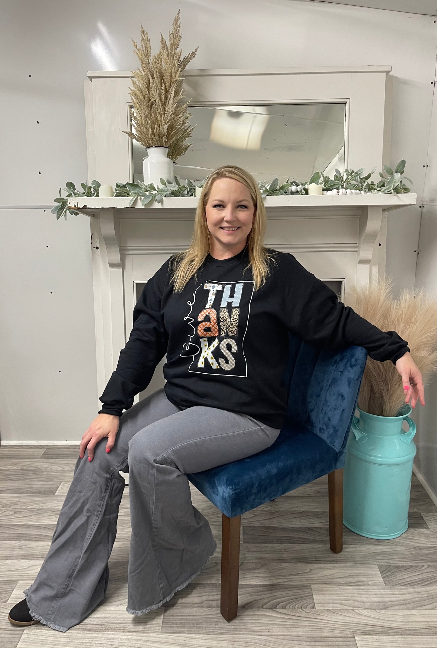 Night out on the Town Grey Bell Bottoms