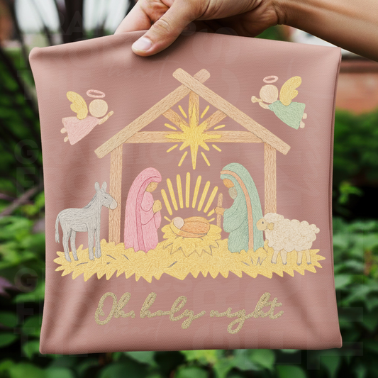 Oh, Holy Night- Faux Yarn DIGITAL DOWNLOAD