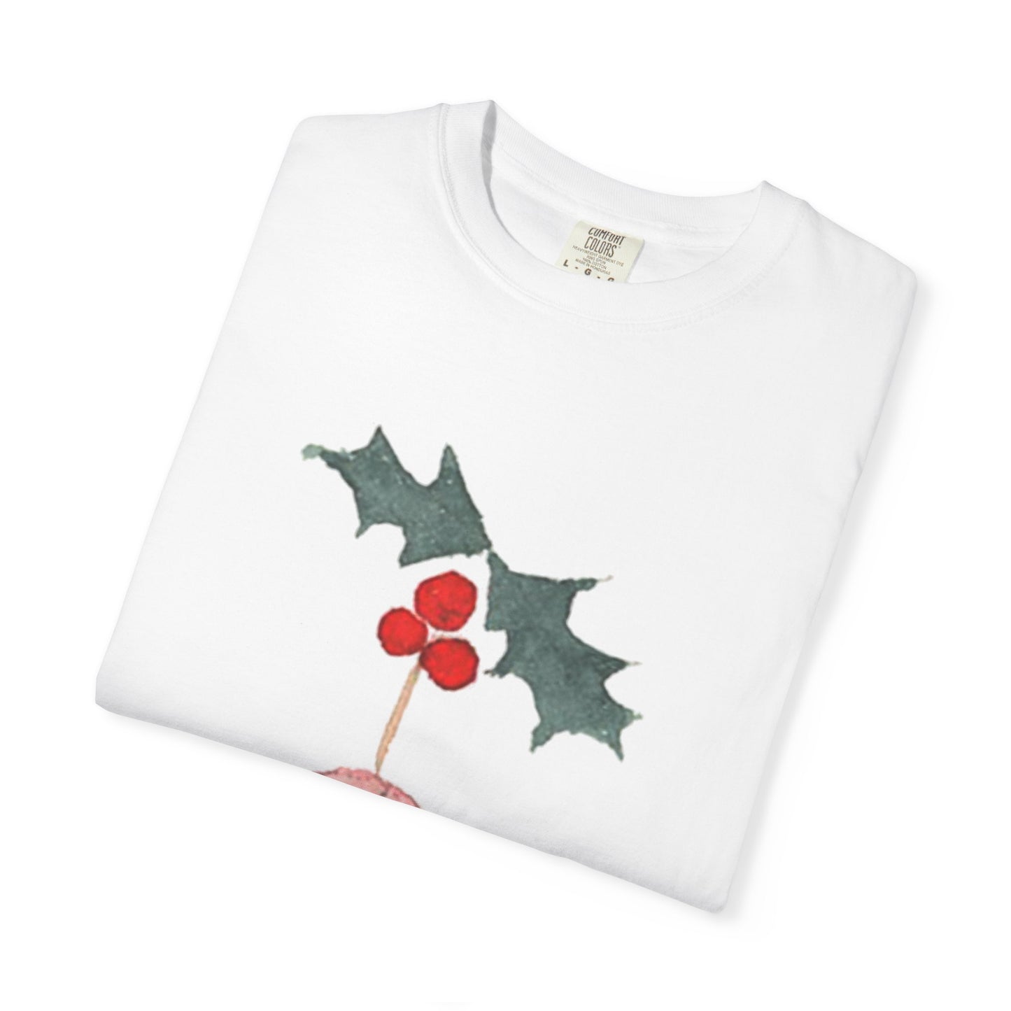 Christmas Holly Ornament T-Shirt – Watercolor Holiday Graphic Tee