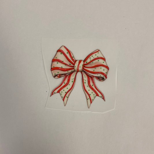 Little Debbie Christmas Tree Cake Bow Pocket DTF Transfer