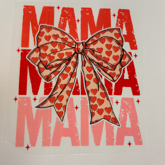 Mama with Bow Valentine's Day Adult DTF Transfer