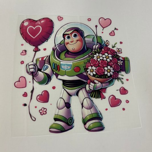Buzz Lightyear Valentine's Day DTF Transfer