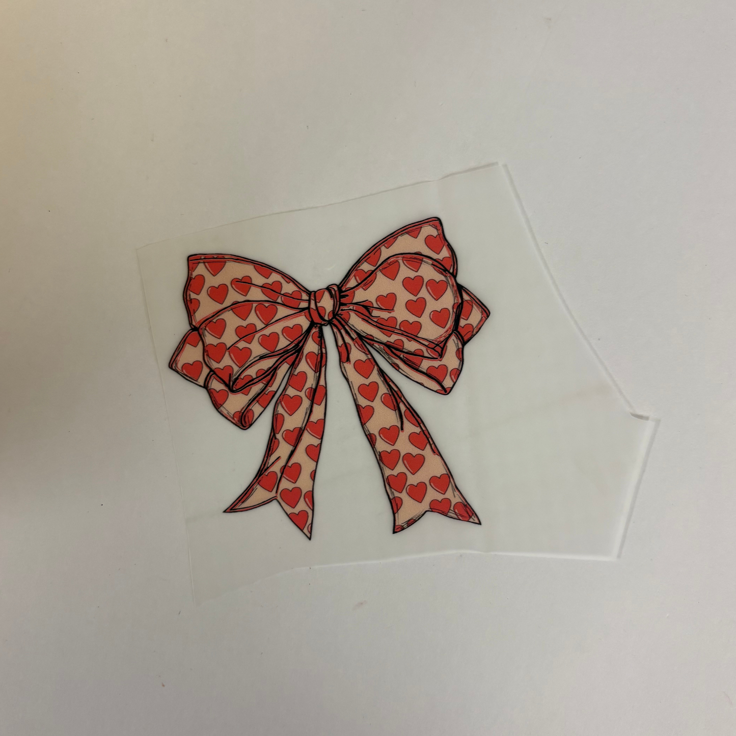 Bow with Hearts DTF Pocket Transfer