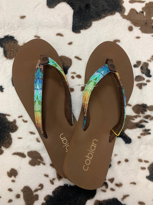 Womens Mocha Flip Flops