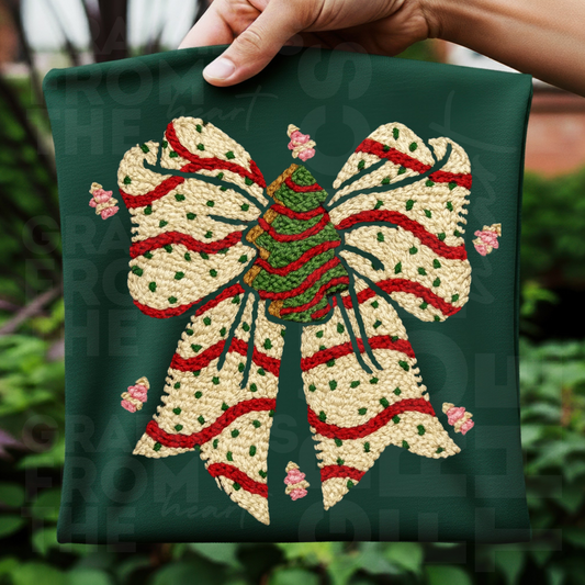 Green little debbie tree- Faux Yarn Digital Download