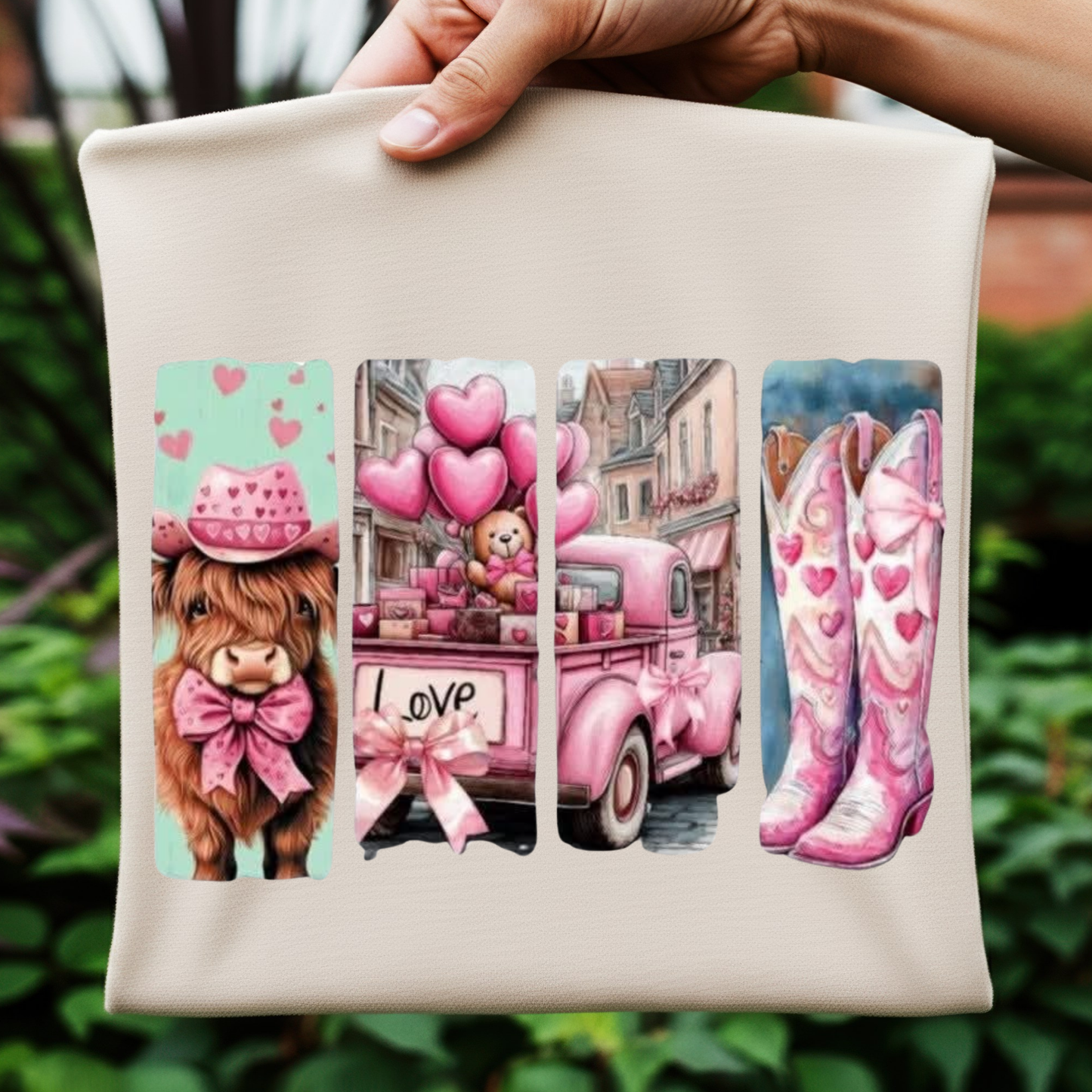 Cow, Bear, Boots, Valentines day - digital download only