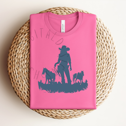 Cowgirl Silhouette DIGITAL DOWNLOAD
