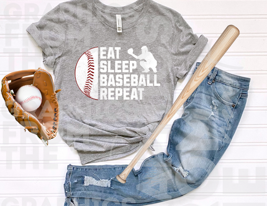 Eat Sleep Baseball Repeat Digital Download
