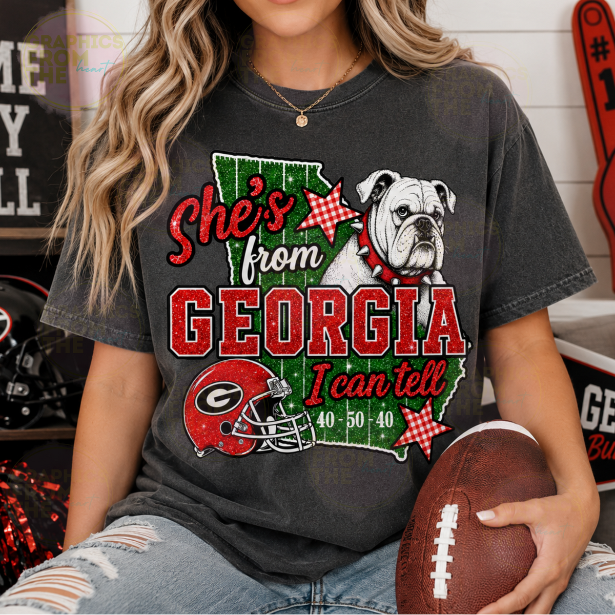 Shes From Georgia, I can Tell, Preppy Sports PNG