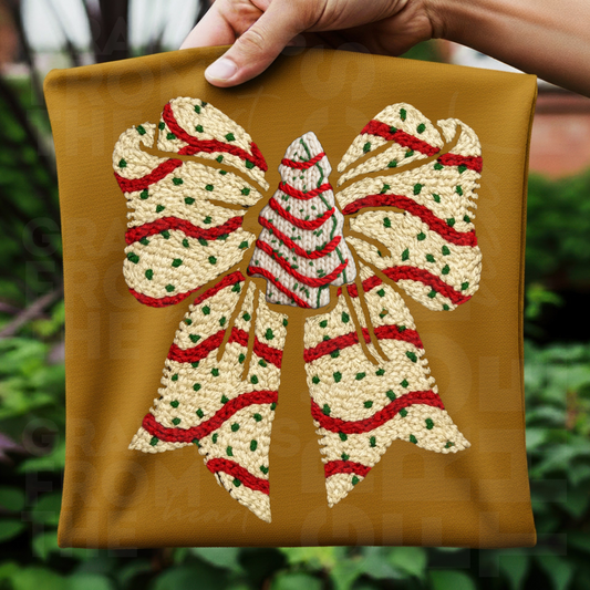 white little debbie tree- faux yarn digital download