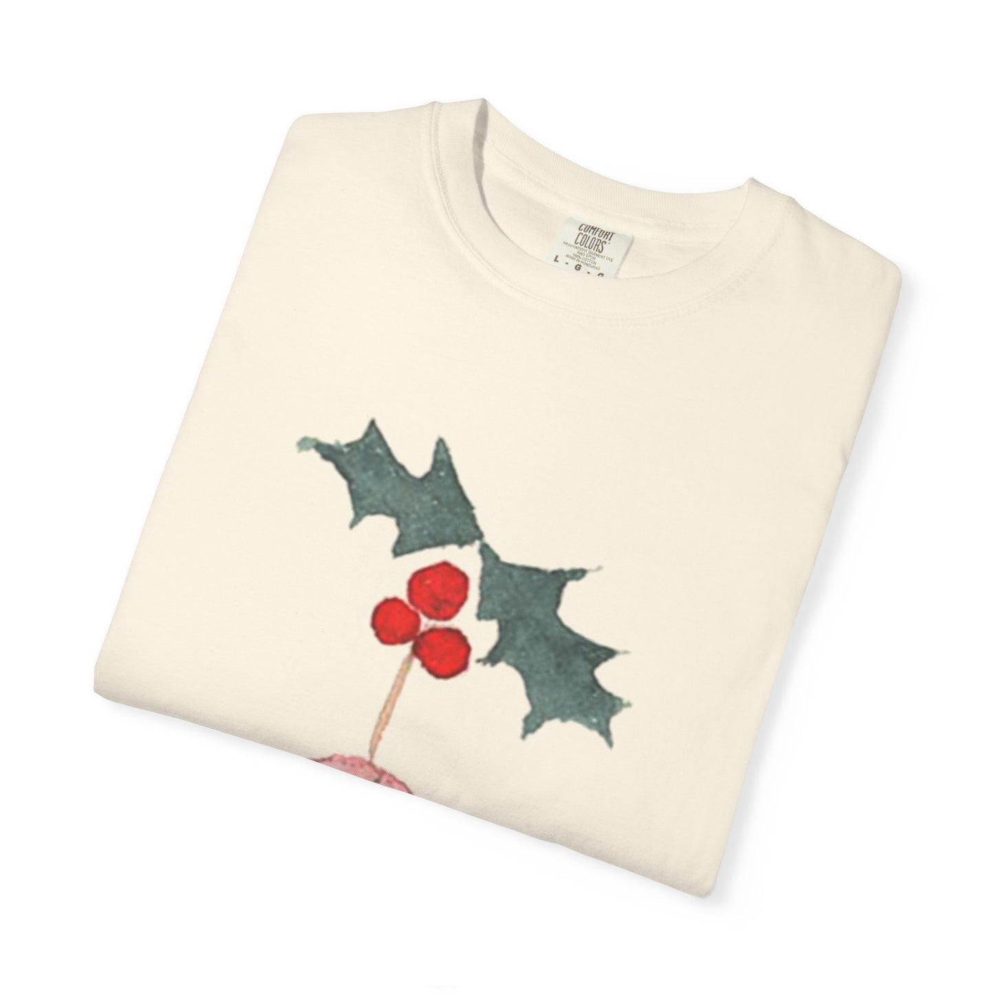 Christmas Holly Ornament T-Shirt – Watercolor Holiday Graphic Tee