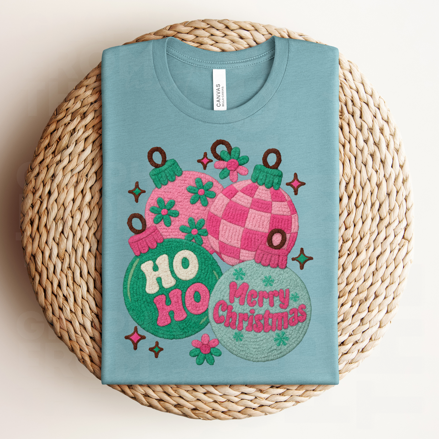 Ho Ho Merry Christmas -faux yarn digital download