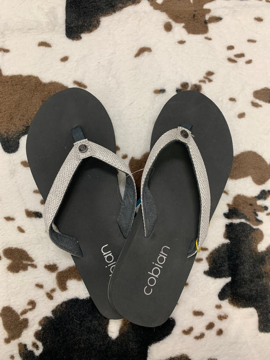 Womens White Glitter Flip Flops