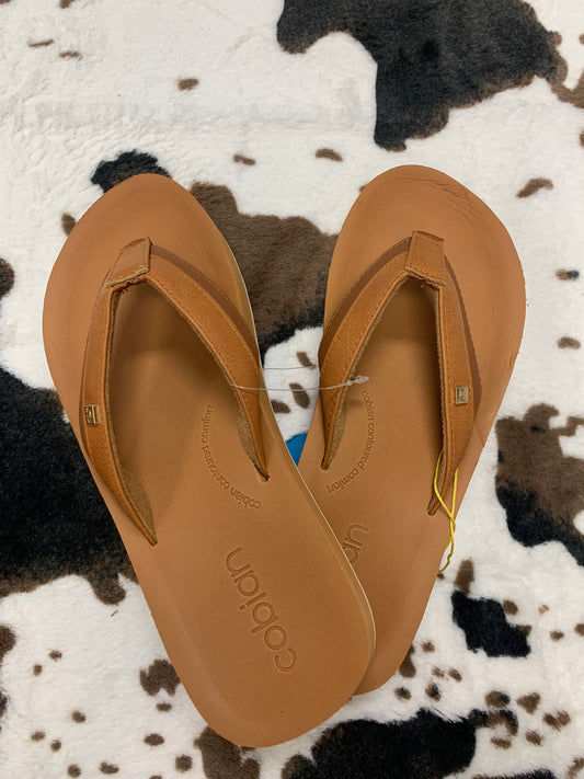 Womens Tan Flipflops