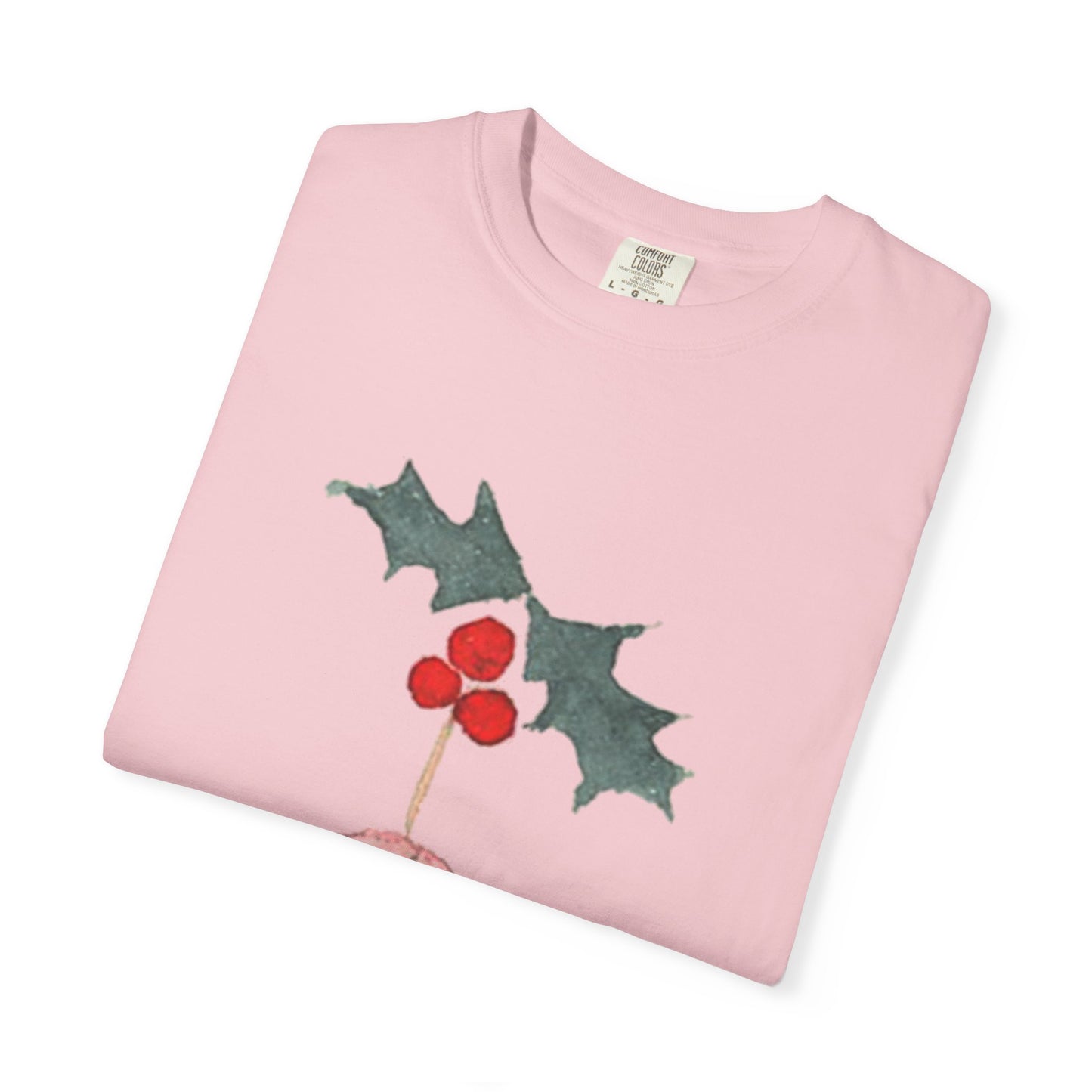 Christmas Holly Ornament T-Shirt – Watercolor Holiday Graphic Tee