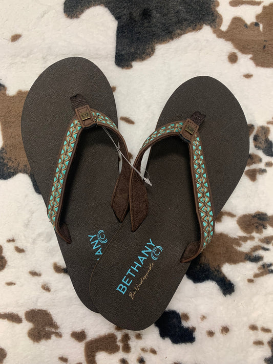 Womens Chocolate Flipflops