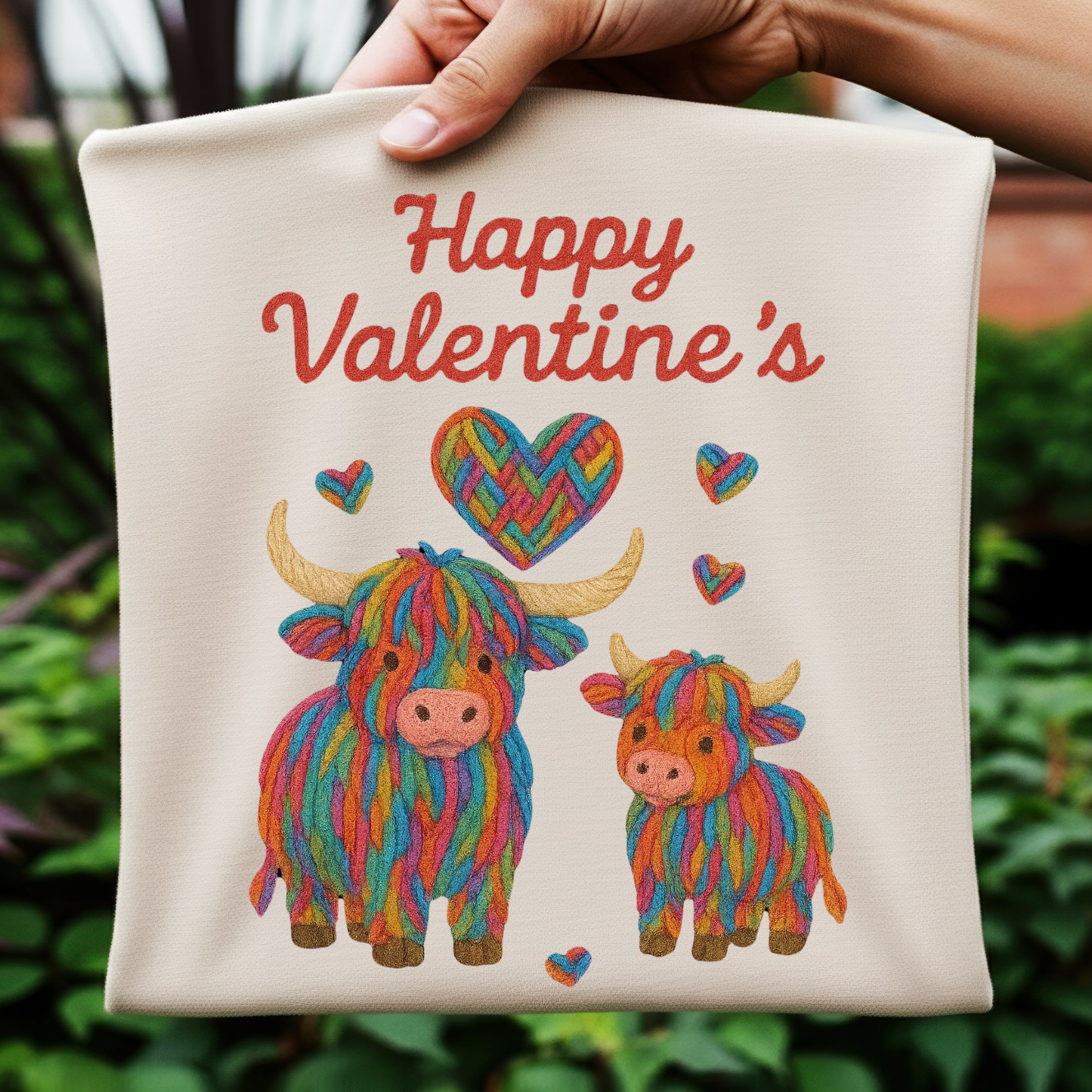 Happy Valentines Day Baby Calf - digital download only