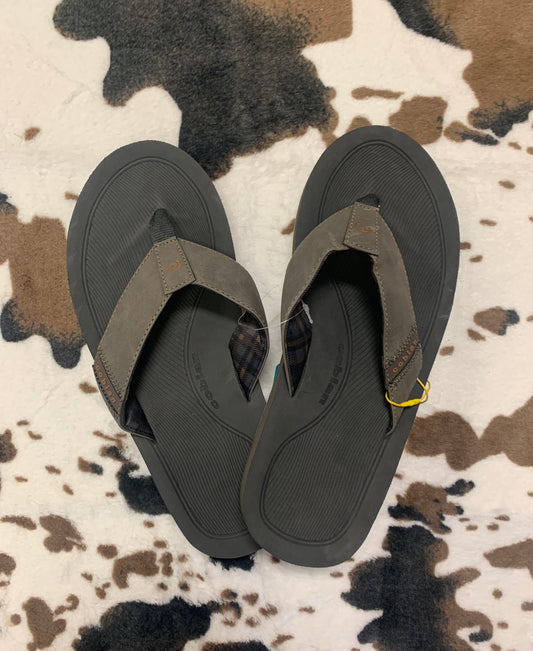 Mens Charcoal Flipflops 2