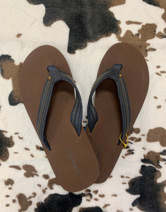 Mens Navy Flipflops