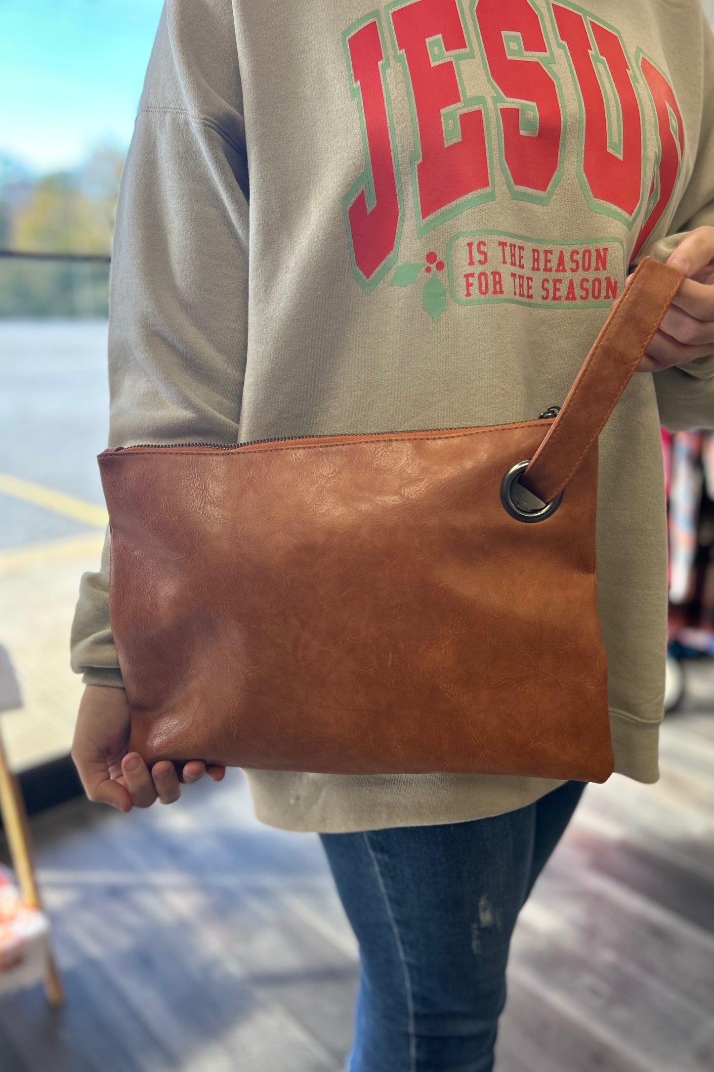 Brown Clutch Bag