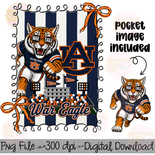 Preppy Sports PNG, Alabama, Auburn