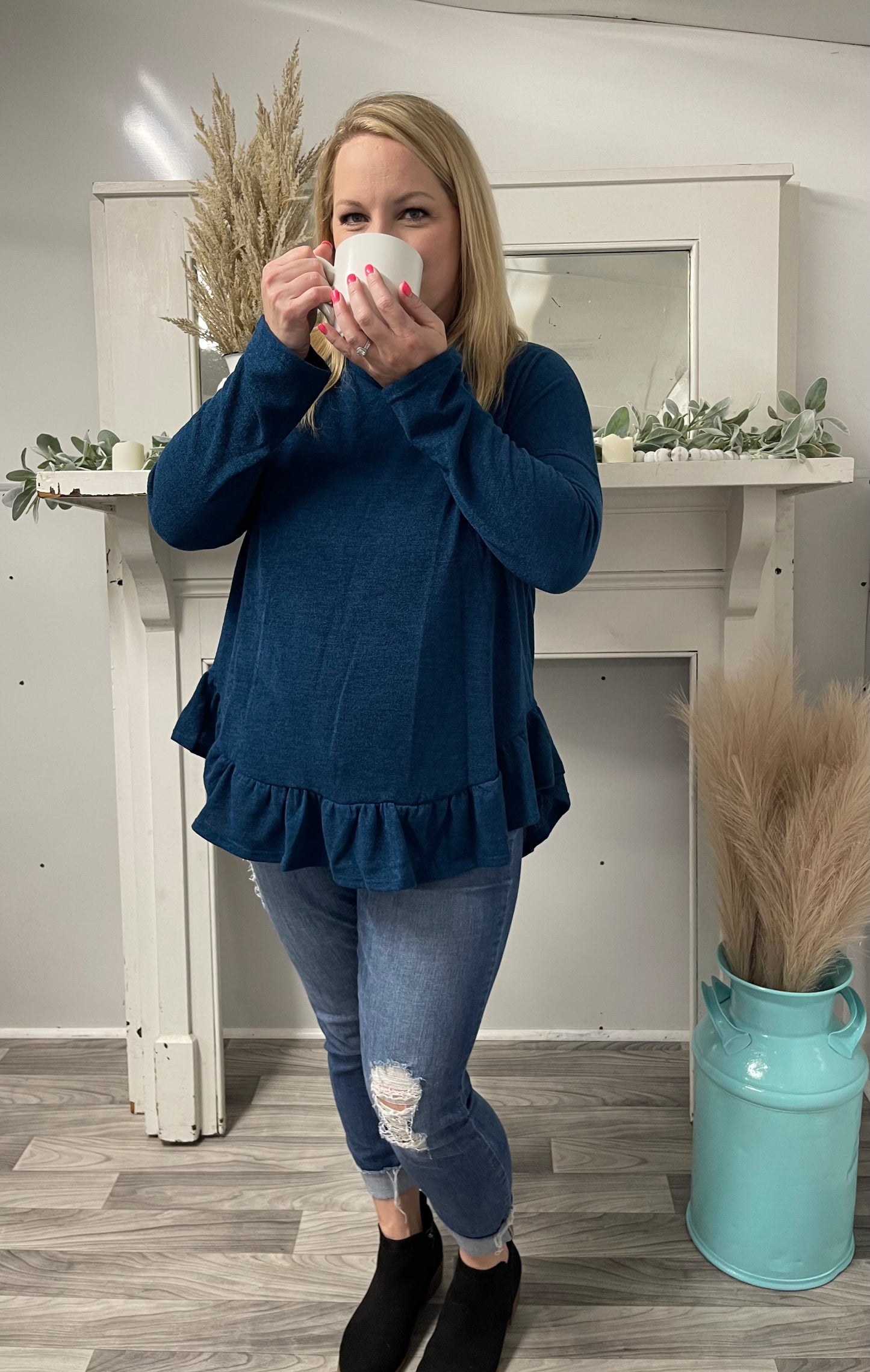 Sweet Lovely Blue Sweater