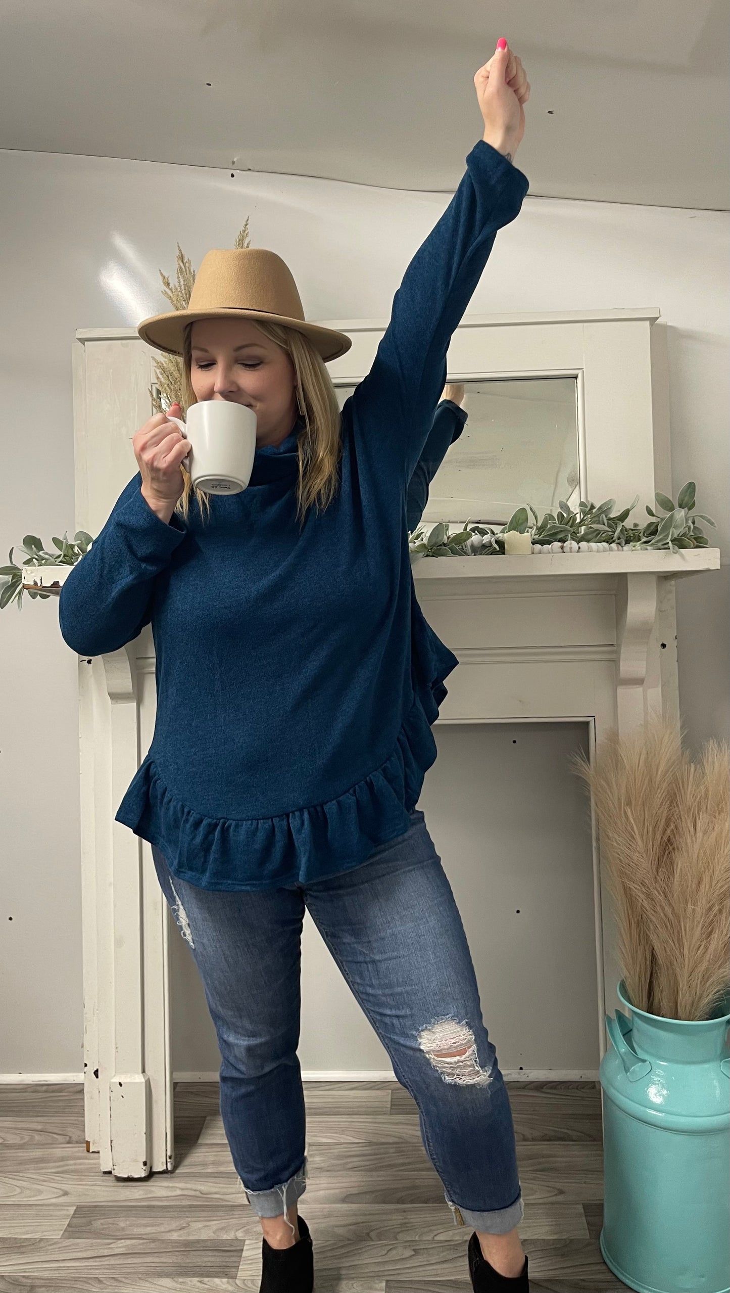 Sweet Lovely Blue Sweater