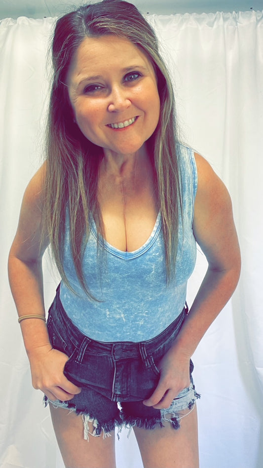 Blushing Blue Bodysuit