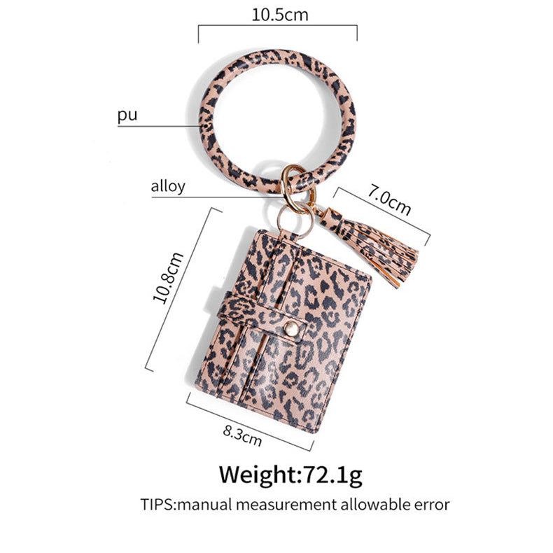 Snakeskin ID Holder Keychain