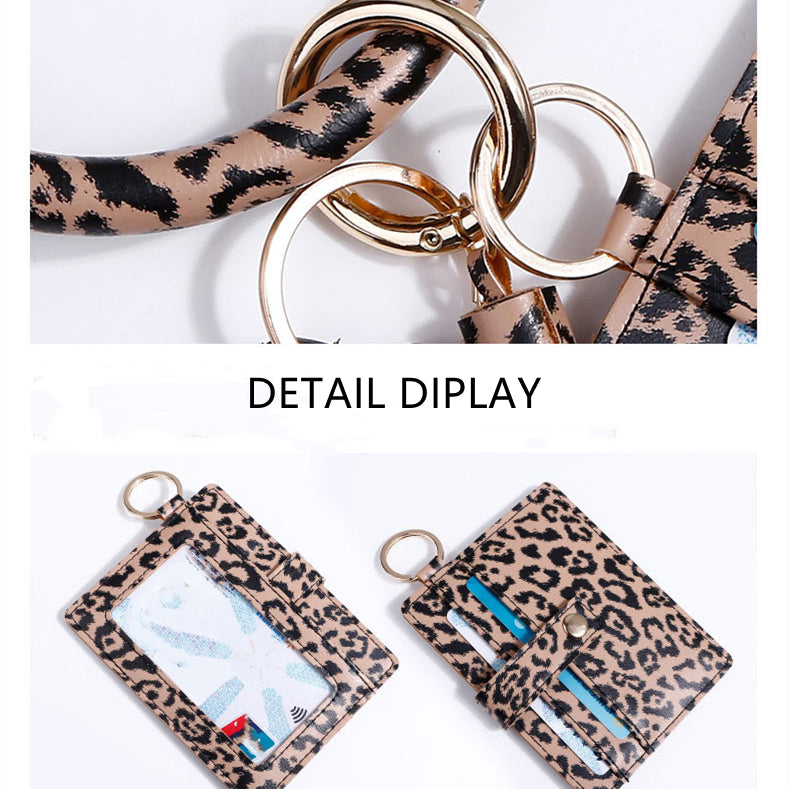 Snakeskin ID Holder Keychain